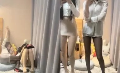 [足長スクイーズ・ガールと足長BFF】、2人の超絶美脚美尻美少女