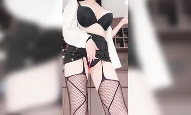 Gadis memancut [Ruoxi (Bai Xi)] Sosok syaitan ~ harimau putih yang cantik ~ stoking hitam tembus kaki ~ memancut ~ pelbagai stoking (10)