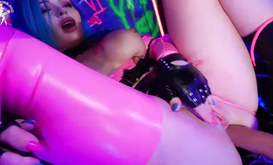 SonyaVibe #masturbation #fat ass #riding #squirting #squirt #Cosplay #Jinx #League of Legends