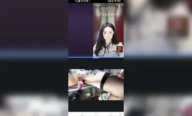 抖音【殷蕭童】雙視角直播炮機自慰忍耐高潮顫抖不停 (2)