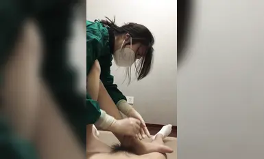 แพทย์และพยาบาลทำการสกัดอสุจิอย่างมืออาชีพ การดูดเท้า การดูดอวัยวะเพศชาย การแต่งกายแบบมืออาชีพ ถุงน่องสีตัดกันต่างๆ การดูดเท้าด้วยไหม (7)