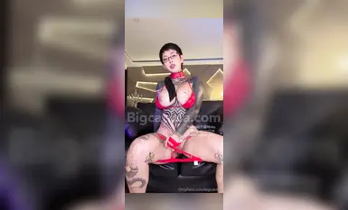 Hình xăm siêu giá trị của người nổi tiếng Twitter mèo lớn Gao Qiao Youmei lụa đen thủ dâm 1