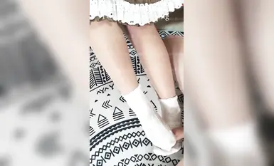【존마스턴】로리타 실크 코튼 양말 풋잡 (6)