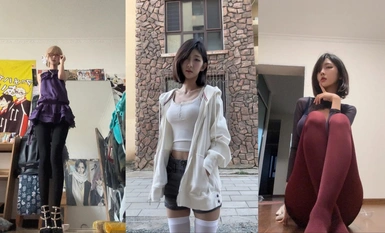 【最新重磅泄密】，抖音38萬粉，天花板女神【行簡】重金定製福利，與金主口交性愛，淫水直流-2