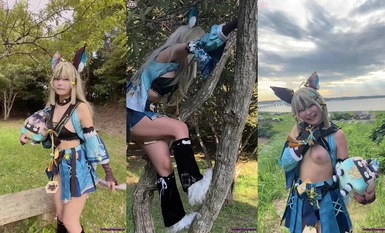 颜值不错，拍摄质量都挺高的，每期都是不同的cosplay角色，撸点肯定够用的，还不错(38)