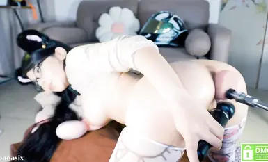 极品身材喷水女神【Baeasian】二次元动漫丝袜宅妹和知性大姐姐的反差冲击！蒙眼炮机抽插像mg一样后喷-4