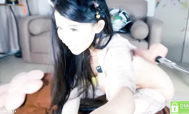 极品身材喷水女神【Baeasian】二次元动漫丝袜宅妹和知性大姐姐的反差冲击！蒙眼炮机抽插像mg一样后喷-4