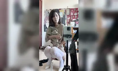 【行简】网袜兔女郎＋黑白双丝跳蛋自慰_2