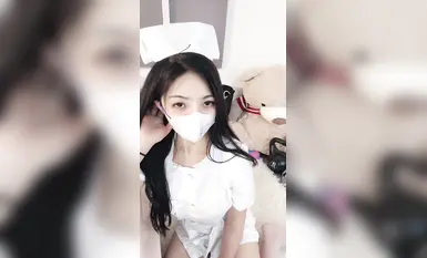 ตุ๊กตาแพนด้าสุดเท่ อกใหญ่ ชุดพยาบาลเทพธิดา ยั่วยวน ล้วงนิ้ว สำเร็จความใคร่ (3)
