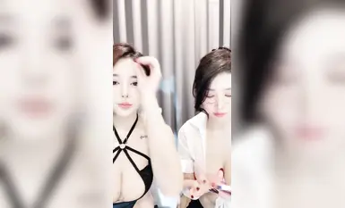 The most beautiful two big tits goddesses live broadcast collection (18)