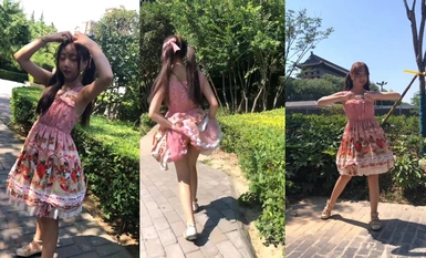 【Ximeng Studio】Cô gái tóc đuôi ngựa siêu dễ thương Ma Yuqi khỏa thân nhảy múa ngoài trời trong nhà (2)