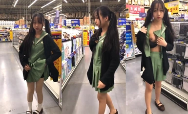 【西萌工作室】双马尾极品萌妹马雨琪全裸宅舞户外裸舞公园露出(5)