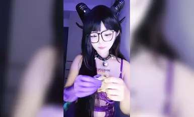 魅魔的夜晚 渴望夜晚擁有一個微胖魅魔嗎，帶著魅魔角肉感十足夜晚誘惑 (2)