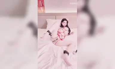 Realistik Daji [Bai Xi] video kebajikan September sosok syaitan stoking berkilat ekstasi harimau putih yang cantik melancap mulut memancut (5)