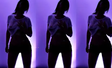 Korean busty dancer @yso1004's wet and nude dance compilation (21)