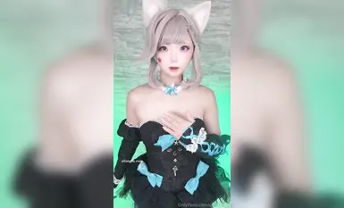11月新品卡哇伊COS反差博主【chuchu_n】单独解锁，超顶琳妮特脸穴同框道具自慰