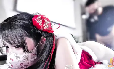 [Sugarheart UP Master] Puro at Cute na Babaeng High School [Xiaoyou YOO] "White Tiger Loli Christmas Door-to-Door Delivery" Mabilis at Kumikislap ang Puting Tamod! Ultra HD Source Code