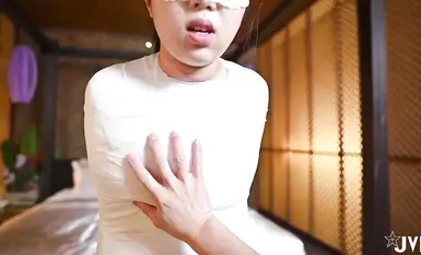 【Nina妮娜】 JVID 木乃伊的全包覆调教双穴插满的强制高潮