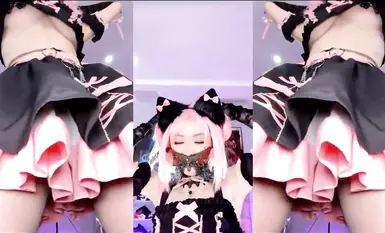 Ang napakahusay na Douyin streamer na 【一只霸王兽】ay sumasayaw nang hubad mula sa iba't ibang pananaw, sinasampal ang kanyang malaking puwit nang pula, gumagamit ng anal beads at plugs, minamasahe ang kanyang slutty na puke, napaka-erotiko (9)