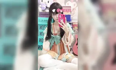 Bonus ng sinaunang istilo ng Hanfu erotic masturbation video ng Twitter influencer at cute na loli girl [fanzaiyiyege] (1)