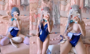 雙馬尾大奶白虎蘿莉美女【喵嗚小桔】JK水手服情趣誘惑 道具自慰視頻福利 (7)