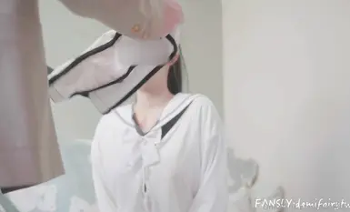Taiwanese blogger [Demi Daddy], known for her youthful face, large breasts, beautiful buttocks, and petite figure, was caught by her teacher bringing contraband into the classroom and became her teacher's toy after school.