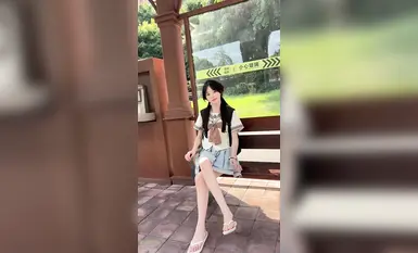 足模摄影福利【青柠映画】邻家清纯少女【阿慌】JK公交站(1)