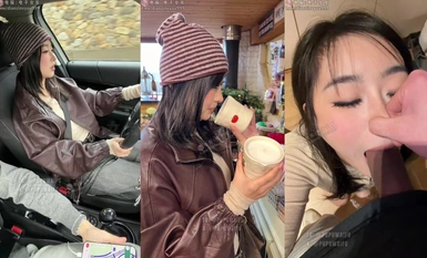 Jalang nakal berwajah cantik dan terhantuk di Twitter, "Pupu噗噗" mengalami hari yang biasa apabila dia diangkat dan disetubuhi, menerima seks oral dan air maninya disedut.
