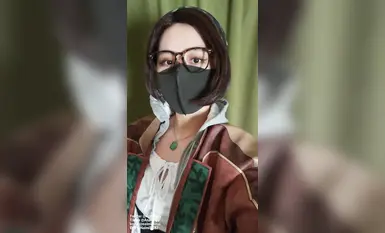 Twitter influencer with contrasting glasses, Anaimiya Alma, and the Tentacle Monster