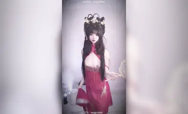 极品嫩妹舞啪福利姬【贝璃珞】最新露脸作品，COSER抖音风动感裸舞(6)