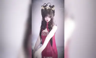 極品嫩妹舞啪福利姬【貝璃珞】最新露臉作品，COSER抖音風動感裸舞 (6)