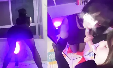 Cô gái trẻ chất lượng hàng đầu, vũ công và cô gái phúc lợi tình dục [Beililuo] tiết lộ khuôn mặt mới nhất, màn trình diễn tài năng của Beaker Angela, trò chơi dâm dục với nữ MC mặc đồ bó sát bằng tất đen (3)