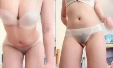 Ang cute na bagong anchor girl, transparent pa ang suot niyang panty, at halatang-halata ang kanyang mga dibdib sa kanyang pagbukas ng kanyang puke, mayroon siyang magandang pink na butterfly.
