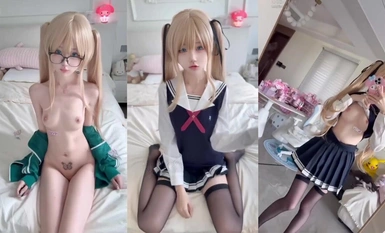 性感網紅蘿莉神在佑我璐醬 制服誘惑性感自拍