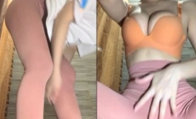 [フィットネストレーナーユンシスター]、ジムの更衣室、絶えず人々の音の外、点数でいっぱいの見事な女神の死骸、絶えず髪のアバズレをいじめる
