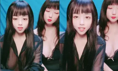 One dragon, two phoenix huge breasts sisters! Two girls tongue kissing and breast groping! Sucking cock together is awesome, face licking pussy sucking, riding position pile driver, two girls taking turns!