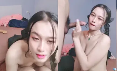 高挑双辫子妹子露脸口交技术不赖，女上啪啪打桩销魂无套啪啪.