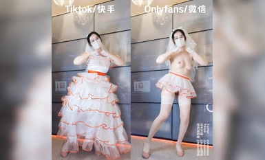 《精品❤️福利分享》抖音快手推等全網同名極品網紅嫩妹Naimi奶咪快樂性福的新娘極品饅頭嫩逼戴肛塞同框反差裸舞2K原畫2