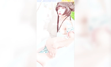 최고의 코스 폭발 기계 소녀 『야옹 요시』의 연초 신작 "요시의 행복한 피크닉"야외 탐닉 맛있는 꿀 구멍 울트라 HD 4K 오리지널 버전