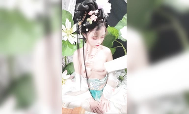 ✿稀有露臉✿ 高端ACG業界女神爆機少女▌喵小吉▌精美T3會員《月清花》古裝誘惑仙女下凡 細膩嫩穴美乳 珍藏必備爆贊! (1)