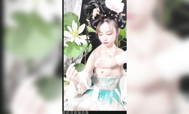 ✿稀有露臉✿ 高端ACG業界女神爆機少女▌喵小吉▌精美T3會員《月清花》古裝誘惑仙女下凡 細膩嫩穴美乳 珍藏必備爆贊! (1)