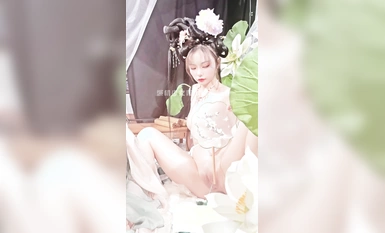 ✿稀有露臉✿ 高端ACG業界女神爆機少女▌喵小吉▌精美T3會員《月清花》古裝誘惑仙女下凡 細膩嫩穴美乳 珍藏必備爆贊! (1)