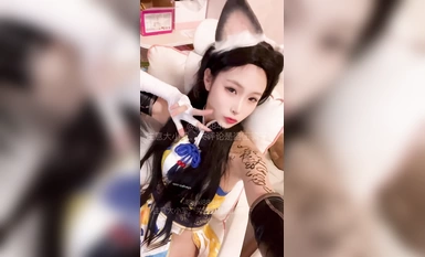 Ang napakagandang Internet celebrity na "Treasure Girl" na may bayad na external group video ay nag-leak, mapang-akit na hubad na sayaw at daing na pinagsama-samang koleksyon ni Ziwei (3)