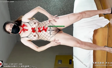 ประเด็นเดือดที่สุด! หญิงสาวหน้าตระการตา F-breasted ของคณะเต้นรำ [Hai Qiong] Super Member Edition ~ เกือบเปลือยถุงน่องซีทรูเป้าสูงหลากหลายแบบเผยให้เห็นหีและหน้าอกของเธอแกว่งและล้อเล่น (7)