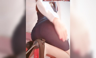 桃色ソースシリーズ(43) ￥234 中国南方航空客室乗務員制服バイブレーター ストッキングを破ってオナニー マ○コを弄る オリジナルHD