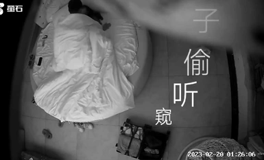 新台首發【螢石雲】大學生附近粉色圓床房酒店的情侶們 (4)