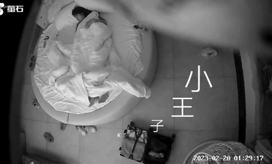 新台首發【螢石雲】大學生附近粉色圓床房酒店的情侶們 (4)