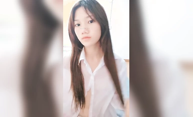 跟牛奶一樣的白漿見過嗎？【湖南甜甜】，新人，清純漂亮的19歲學生妹，真趕上了排卵期，這也太多了(1)