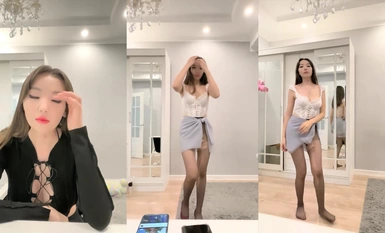 飢渴的騷妹妹黑絲情趣露臉被小哥們各種玩弄，口交大雞巴深喉草嘴，躺著側入揉著騷奶子爆草 (3)