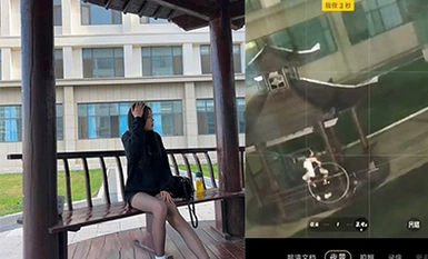 最新山东外事学院凉亭事件！ 教官与学生户外凉亭啪啪啪多视角完整版视频流出！女上位坐在鸡巴上不停的摇啊摇